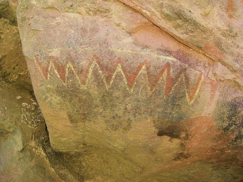 A close up of a rock